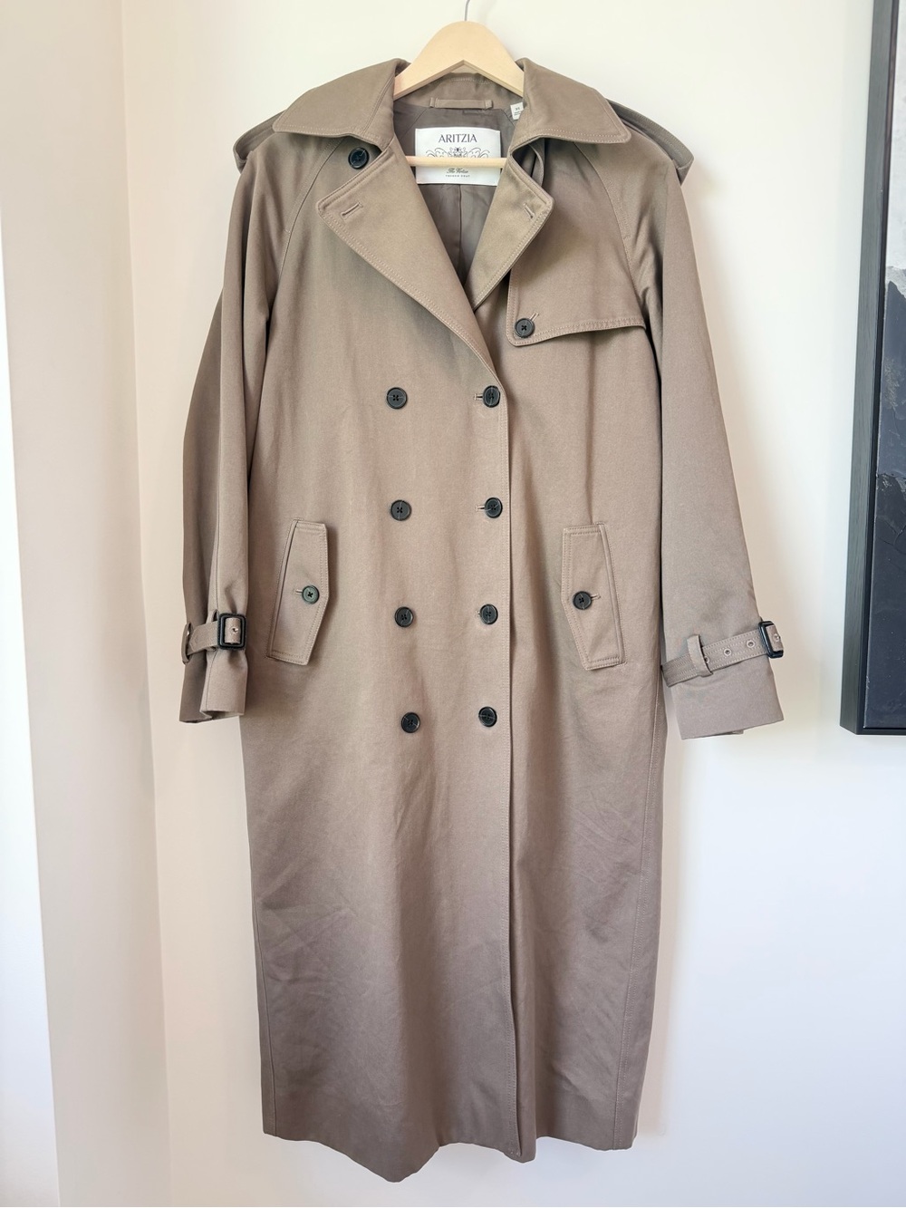 Aritzia Virtue Trench Coat - Rich Twill Size XS - MISSING BELT